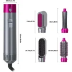 5-in-1 Hair Dryer Brush & Hot Air Styler – Professional Multi-Head Curler, Straightener & Volumizer - Image 5