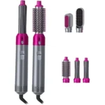 5-in-1 Hair Dryer Brush & Hot Air Styler – Professional Multi-Head Curler, Straightener & Volumizer - Image 7