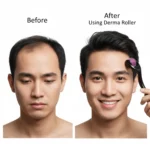 Derma Roller 0.5mm with 540 Micro Needles for Hair Growth & Facial Skin Therapy - Image 2