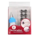 Cakeware 15-Piece Cake Decorating Set with Stainless Steel Nozzles & Reusable Piping Bag - Image 4