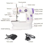 Mini Sewing Machine – Electric Portable Desktop & Handheld Sewing Machine with LED Light - Image 5