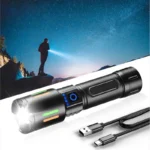 RL-730-T6 Ultra Bright Zoomable LED Flashlight – 1KM Long Range, USB Rechargeable, Metal Body - Image 3