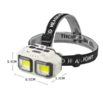 USB Rechargeable Sensor Headlight HX-816S Powerful LED Headlamp for Camping & Fishing - Image 4