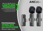 Double Mic ANC Wireless Microphone (BX-116) - Image 3