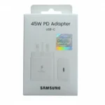 Samsung 45W USB-C to USB-C PD Fast Charging Adapter (3-Pin, White)