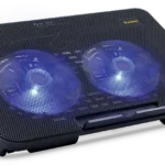 HAWK 211 Laptop Dual-Fan Cooling Pad with Adjustable Height (Black)