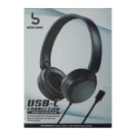 Bass Jaxx USB-C Wired Headphones with Microphone – High Quality Sound & Comfort - Image 2