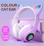 STN-28 Cat Wireless Bluetooth Headphones with RGB LED Cat Ears