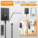 PLOKAMA LIVE-P19 Professional LED Fill Light with Stand (One Shine Panel Series) - Image 3