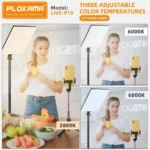 PLOKAMA LIVE-P19 Professional LED Fill Light with Stand (One Shine Panel Series) - Image 4