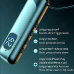 RECRSI RE-NY052 Wireless Bluetooth Neckband | 200 Hours Backup | LED Display - Image 2